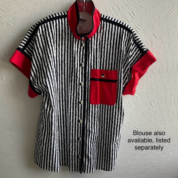 Jeanne Marc Vest Vintage ‘80s Quilted Cotton Open Waistcoat Boho Graphic Size M - Picture 14 of 14